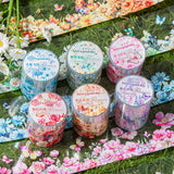 Flowers Butterfly PET Tape Journals Album Card Scrapbooking Decorative Stickers Hydrangea