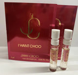 2 x Jimmy Choo I Want Choo Eau De Parfum EDP Sample Sprays .06oz / 2ml Each EDP