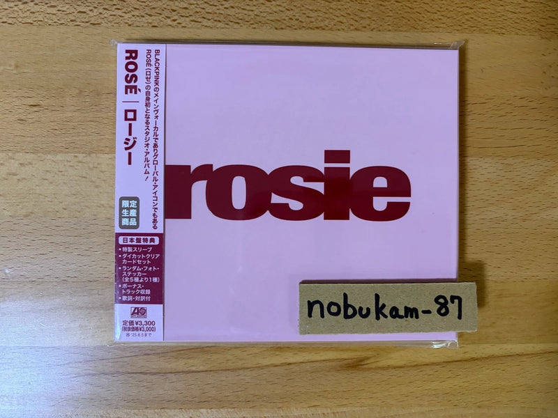 Limited edition CD album with purple 'rosie' cover and 'rose' spine, 'nobukam-81' sticker
