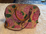 Dooney & Bourke Hydrangea Basketweave Domed Zip Satchel Hydrangea
