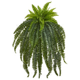 47Ó Boston Fern Large Artificial Bush Plant w/59 Lvs Home Decor. Retail $114 Green Plant
