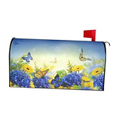 Spring Butterflies Hydrangeas Daisies Flowers 21x18 in Flowers and Butterflies Hydrangea