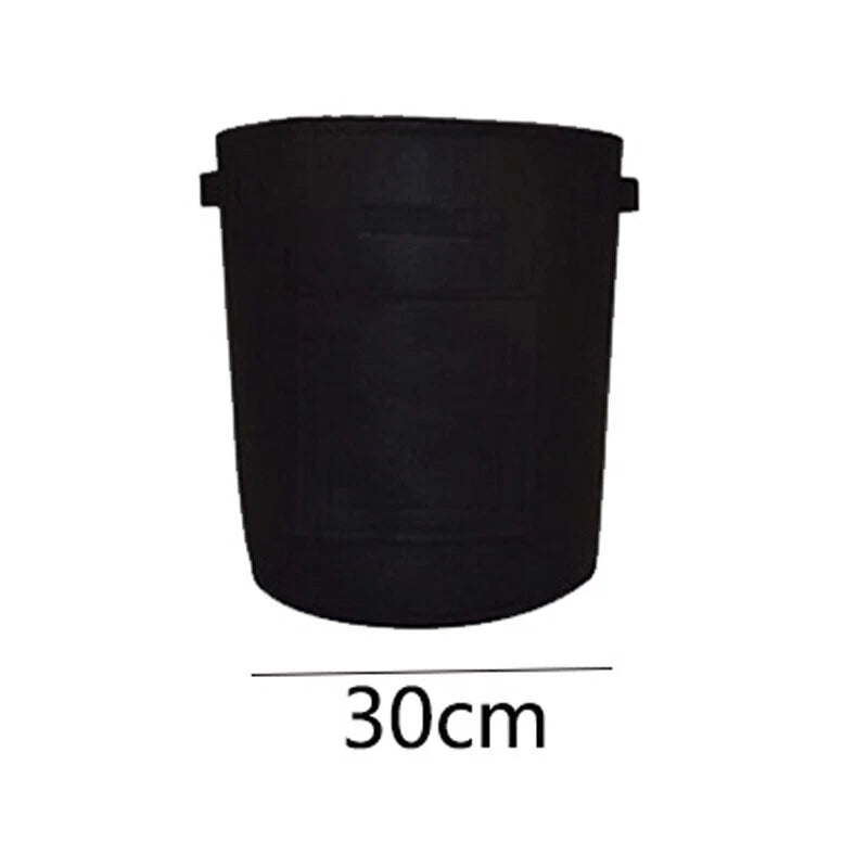 Black 7 gal Felt Non Woven Fabric Garden Grow Bags for Vegetable Potato Breeding Garden Plants