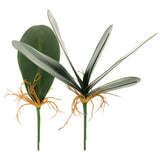 2PCS Artificial Leaf Fake Leaf Phalaenopsis Leaves for Wedding Party Home Decor Green Plant