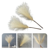 2 Pcs Tall Artificial Pampas Grass Stems Fake Grass for Floor Vase Decoration Pampas Grass