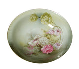Antique RS Germany Prussia Reinhold Schlegelmilch Porcelain Bowl Hydrangea Roses Hydrangea