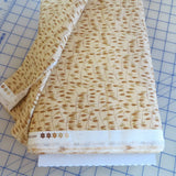YARD ~ Sewing Your Oats, Tan, Riley Blake,  $3.99 Ships ANY Amount Of Fabric Flowering Plants