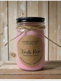 FRESH ROSE  ORGANIC SOY CANDLE Bouquet
