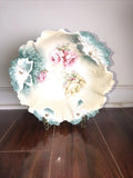 RS Prussia carnation 10Ó bowl  Reinhold Schlegelmil Red Stamp Antique Very Clean Carnation
