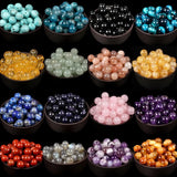 Natural Gemstone Round Spacer Loose Beads Jewelry Making 4mm 6mm 8mm 10mm 12mm Roses