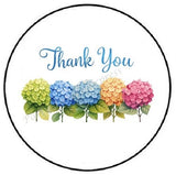 THANK YOU HYDRANGEAS FLOWERS ENVELOPE SEALS LABELS STICKERS PARTY FAVORS Hydrangea