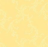 Benartex - Whispering Lilies - Scroll - Light Yellow, Fabric BTY Lily