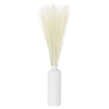 50PCS Faux Pampas Grass Decor, 22"/55cm Artificial Fluffy Grass Stems, Beige Pampas Grass