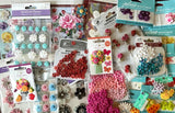YOU CHOOSE - FLOWER 3D STICKERS & EMBELLISHMENTS JOLEE'S & MORE - SOME VERY RARE Daisies