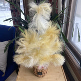 Holiday Time Neutral Pampas Grass Table Top Christmas Tree 24Ó NWT Rare Pampas Grass