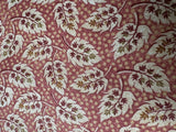 Remember When quilt fabric by Benartex 368-26 leaves on pink background Flowering Plants