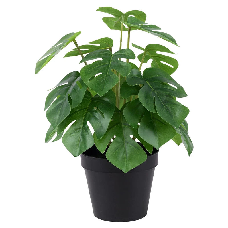 Artificial Monstera, Realistic Fake Plants with Pots for Home and Office Deco... Green Plant
