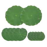 10 Pcs Fish Tank Simulated Lotus Leaf Artificial Plant Decor Faux Small Plants Green Plant