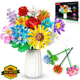 Flowers Bouquet Building Set 980 PCS Botanical Collection Carnation