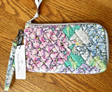 Vera Bradley Slim Wristlet Wallet Happy Hydrangeas  RFID floral EXACT RARE NEW Hydrangea