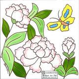 PEONY  FLOWER, WALL PLAQUE, TILE, TRIVET ~ DIRECTLY FROM BESHEER ART TILE Peony