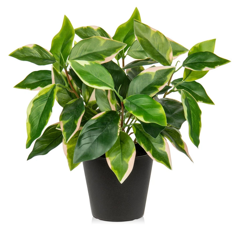 Artificial Plants Indoor Small Fake Plants in Pots Faux Pothos N' Joy Potted ... Green Plant