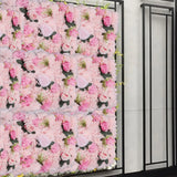 12 Pcs Artificial Silk Flower Hydrangea Wall Panel Banquet Wedding Party Decor Hydrangea