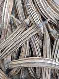 Lot Of 12 Dried Okra Pods With Seeds Inside Suitable For Crafts Or Planting Dried Flower