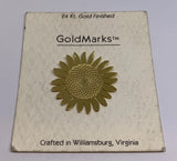 GoldMarks 24kt Gold Finished Sunflower Flower Head Williamsburg Lapel Pin (235) Sunflower