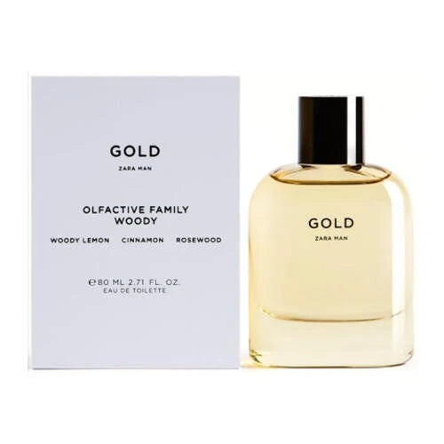 ZARA Gold Men 2.71oz (80ml) EDT Spray Retail Packaging EDT