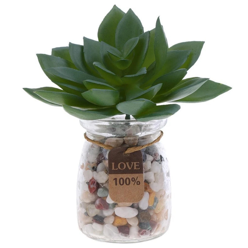 1 Piece Artificial Flower Plants Echeveria Home Plants Decor Green Plant