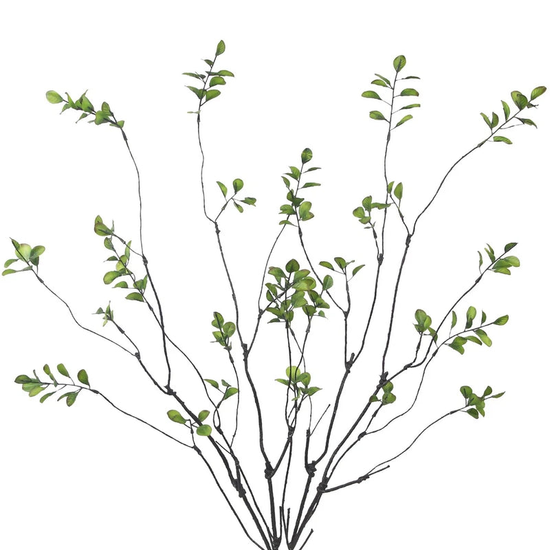 4 Pcs Artificial Greenery Stems Plants 35.4" Faux Branches for Vase Filler Fa... Green Plant