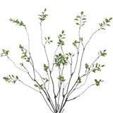 4 Pcs Artificial Greenery Stems Plants 35.4" Faux Branches for Vase Filler Fa... Green Plant