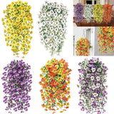 UV Resistant Artificial Fake Hanging Flowers for Outdoors Planters Garden Window Flowering Plants