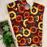 Sunflower Flower Leggings w/ Pocket In Yoga Band OS TC TC2 Sunflower