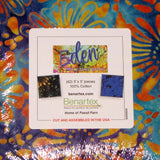Benartex Eden Batiks Floral Multi Color Cotton Fabric Charm Pack 42 - 5" Squares Flowering Plants