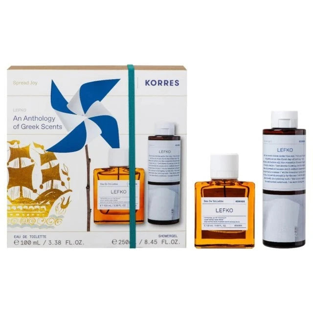 Korres Lefko Set For Women Eau de Toilette 100ml + Showergel 250ml EDT