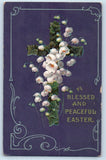 1911 Easter Lilies Flowers Holy Cross Embossed Kansas City MO Antique Postcard Lily