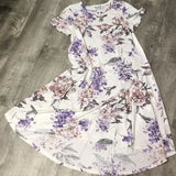 Lularoe Carly hummingbirds hydrangeas & cabbage roses XL New w Tags UNICORN Hydrangea