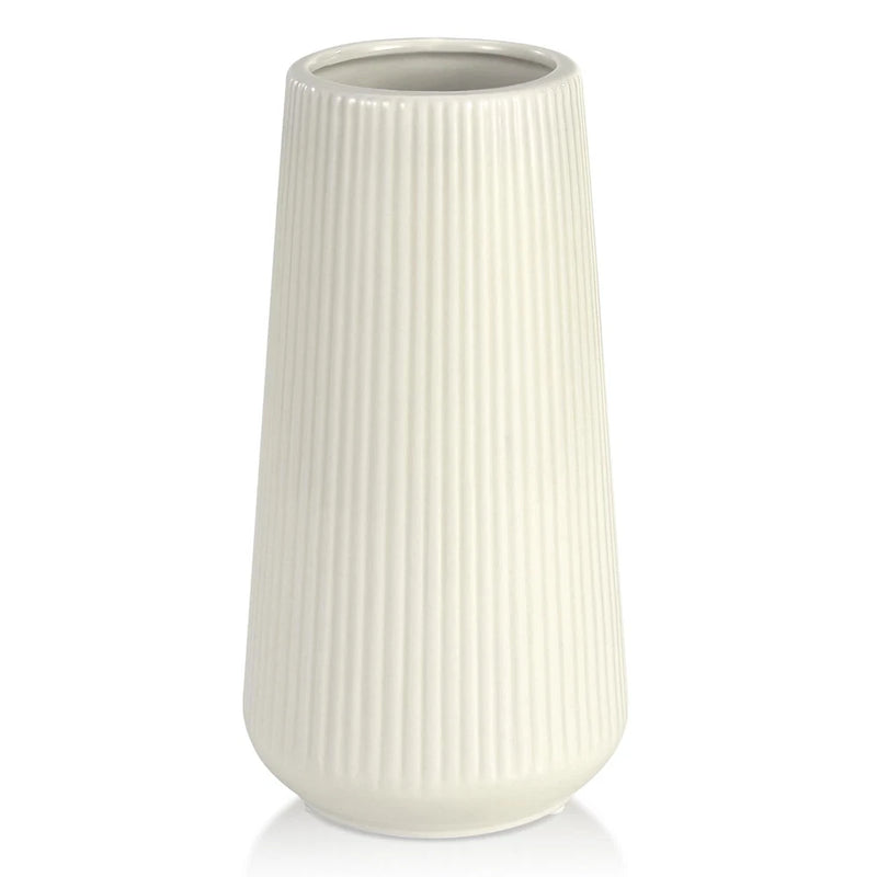 Beige Ceramic Vase, GUKJOB Cute Flower Vase for Pampas Grass, Home, Living Ro... Pampas Grass