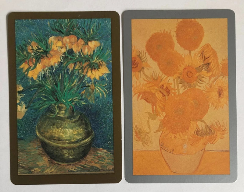 Sunflowers Flowers Vase Artist Painting Vincent van Gogh Art Swap Playing Cards Sunflower