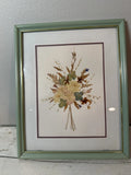Vintage Framed Pressed Wildflowers, Cottage Chic, Farmhouse Decor Dried Flower