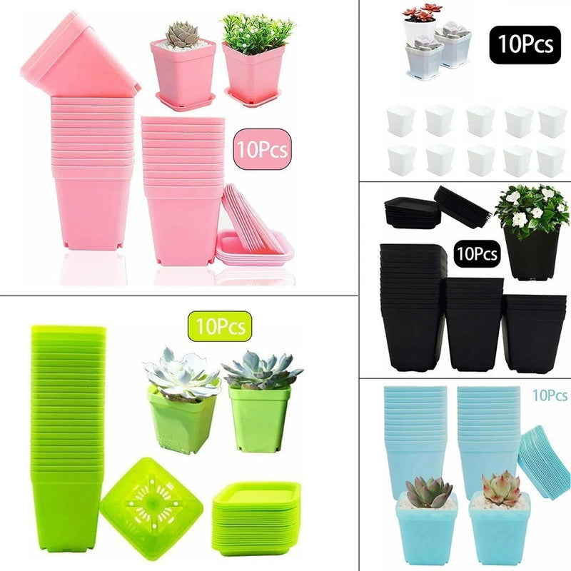 10*Plant Flower Garden Pots Nursery-Seedlings Pot Growing Container With Nursery Garden Plants