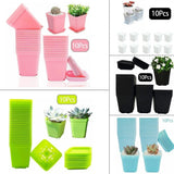 10*Plant Flower Garden Pots Nursery-Seedlings Pot Growing Container With Nursery Garden Plants