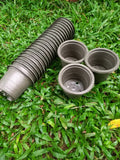 250 Pc Garden Nursery Small Plastic Pots Flower Plant Container Seed For Outdoor Garden Plants