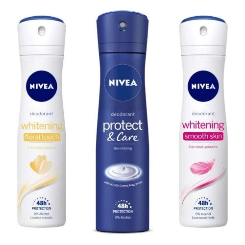 NIVEA Women Deodorant Protect & Care Whitening Floral Smooth Skin 150 ml Daily EDT