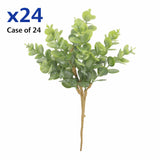 Case of 24 Artificial Eucalyptus Picks 12" Green Faux Stems Rustic Decor Green Plant
