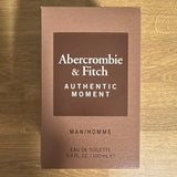Abercrombie & Fitch Authentic Moment Eau de Toilette Spray Men 3.4 fl oz EDT