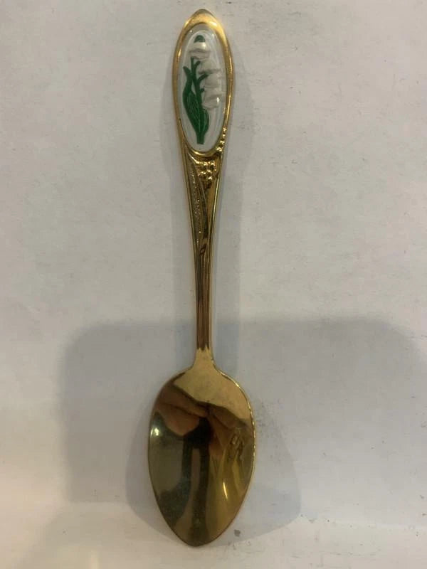 White Lily of the Valley Flowers Souvenir Spoon Lily