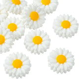 10Pcs 22Mm Silicone Sunflower Beads White Daisy Beads Rubber Cute White Flower F Sunflower